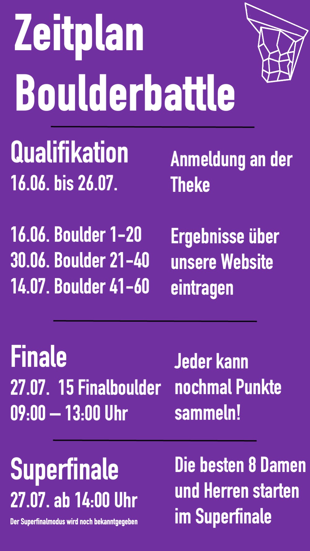 Zeitplan BB